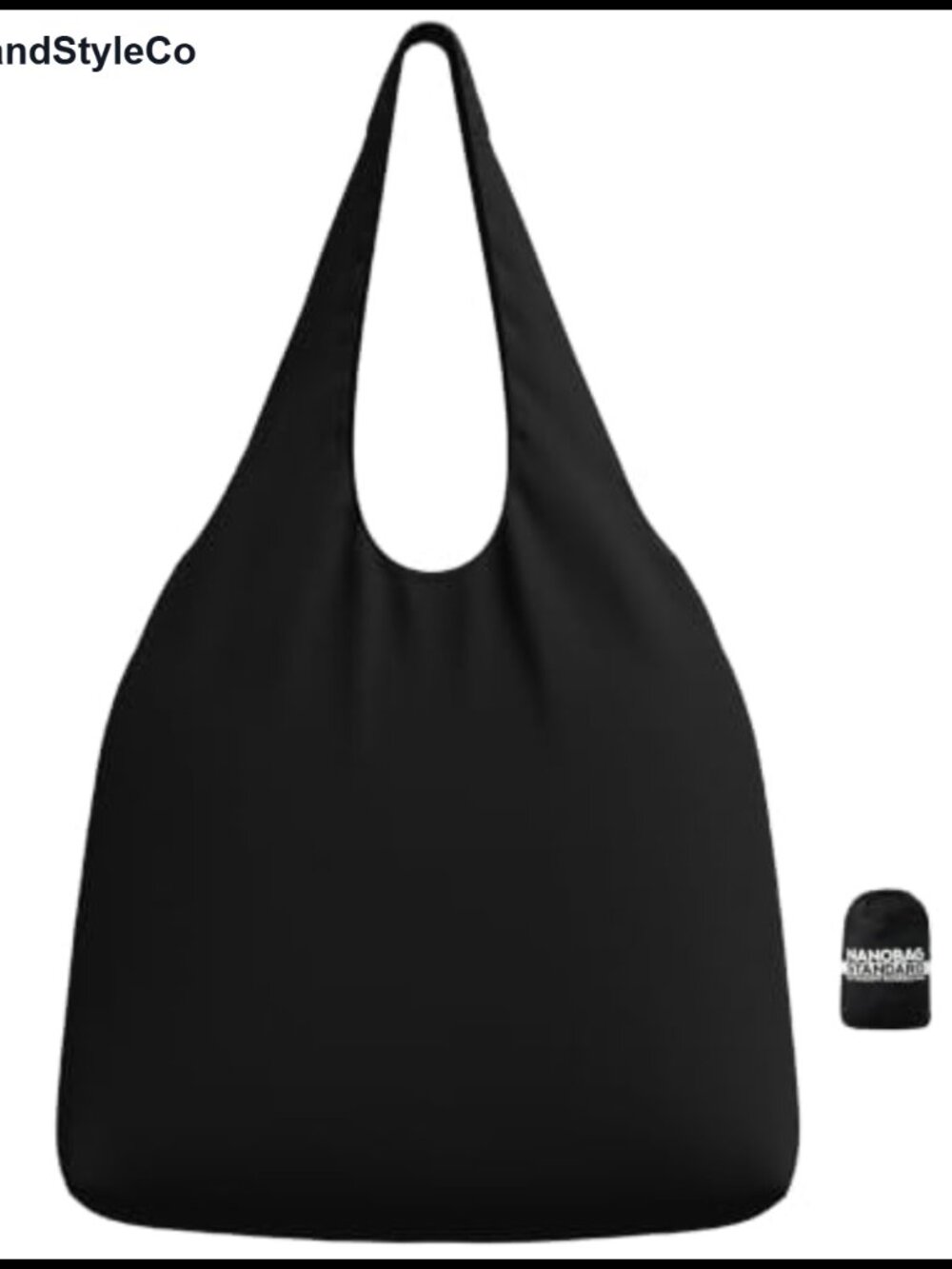 Foldable Reusable Grocery Shopping Tote Bag - 19L Packable Ripstop Nylon